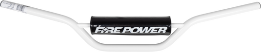 FIRE POWER Handlebar CSC Mini/81 150cc White - Durable Carbon Steel Construction with Protective End Caps - Kelly Motorsports