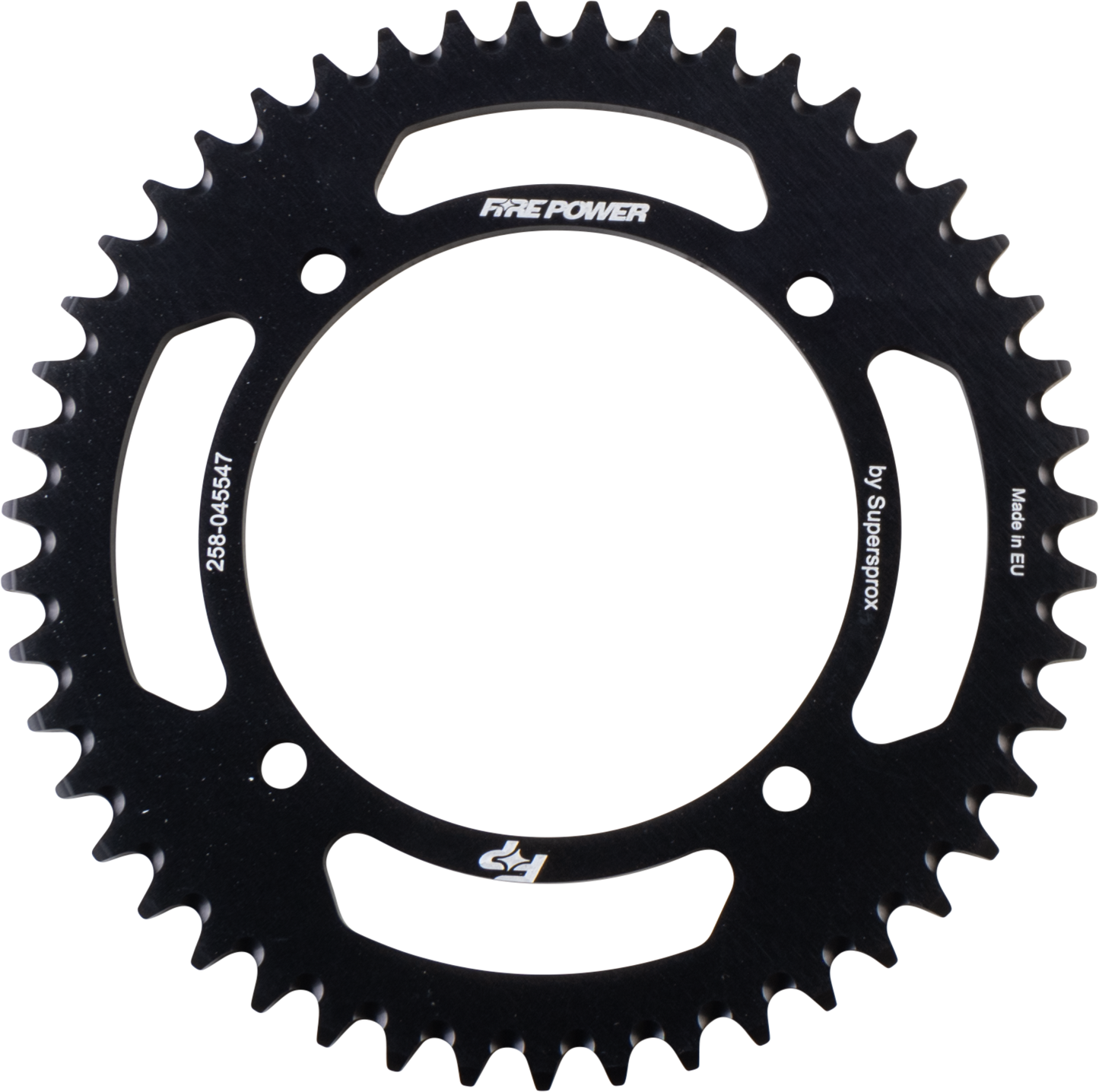 FIRE POWER Kawasaki KX65 Rear Sprocket Aluminum 47T Black Part FPA - 455 - 47 - BLK - Kelly Motorsports