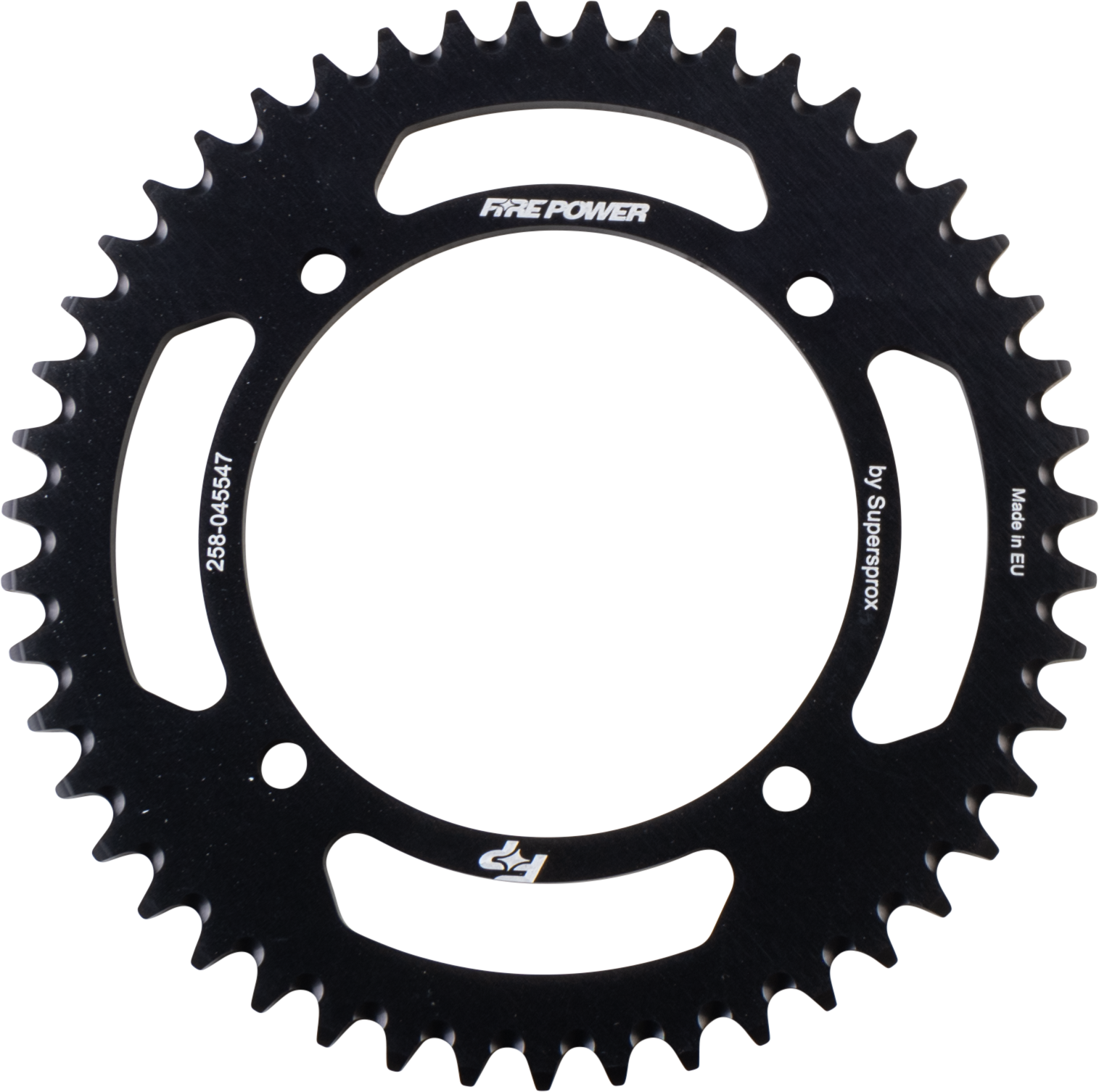 FIRE POWER Kawasaki KX65 Rear Sprocket Aluminum 47T Black Part FPA - 455 - 47 - BLK - Kelly Motorsports