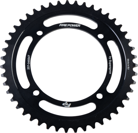 FIRE POWER Kawasaki KX65 Rear Steel Sprocket 47T Black - Durable Off - Road Performance - Kelly Motorsports
