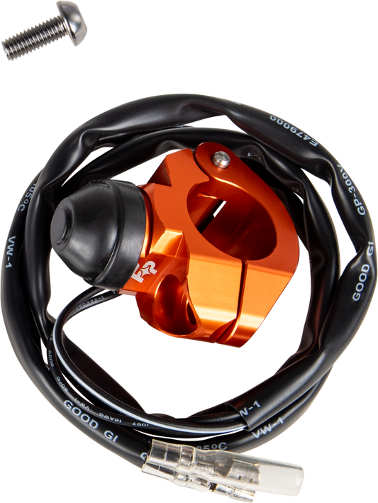 Fire Power Kill Switch Single Bolt Clamp Orange - Part Number KS - 02 ORANGE - Kelly Motorsports