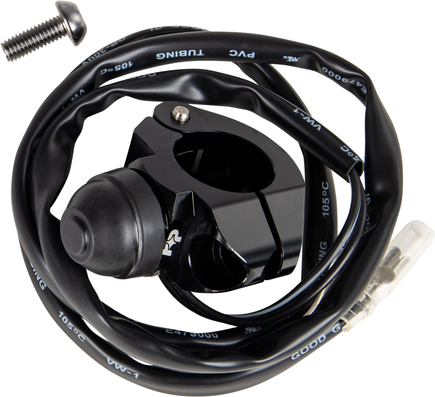 Fire Power KS - 02 Black Kill Switch with Single Bolt Clamp - Waterproof and Corrosion - Resistant - Kelly Motorsports