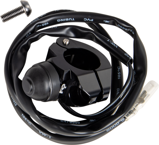 Fire Power KS - 02 Black Kill Switch with Single Bolt Clamp - Waterproof and Corrosion - Resistant - Kelly Motorsports