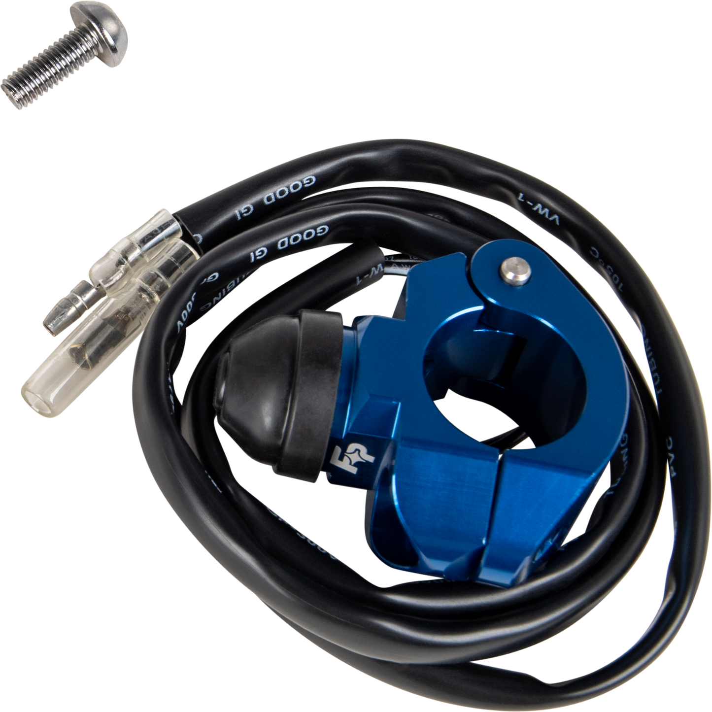 Fire Power KS - 02 Blue Kill Switch with Single Bolt Clamp Mount - Kelly Motorsports