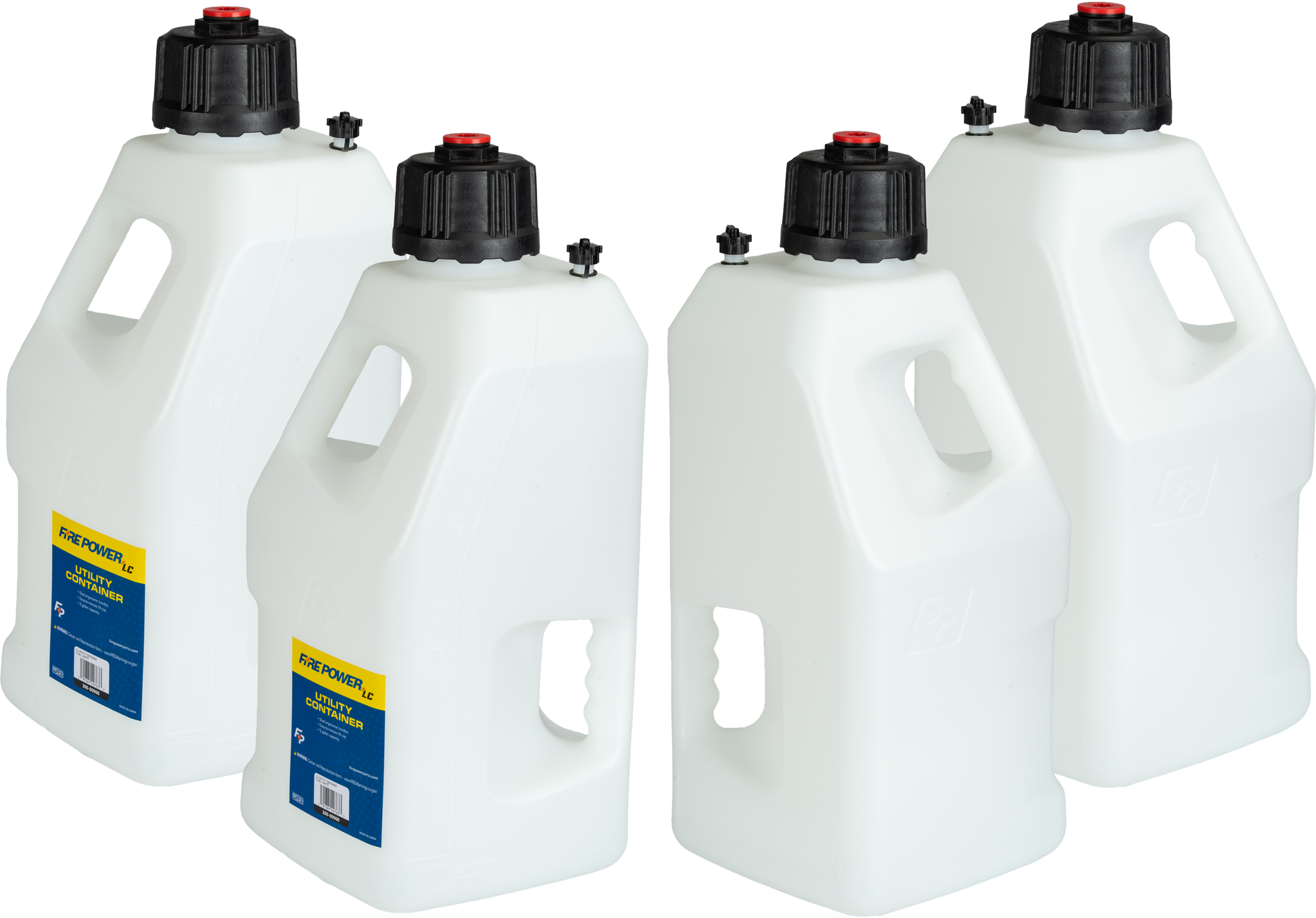 FIRE POWER LC Utility Container White 5 Gallon - Durable High Impact Polyethylene - Kelly Motorsports