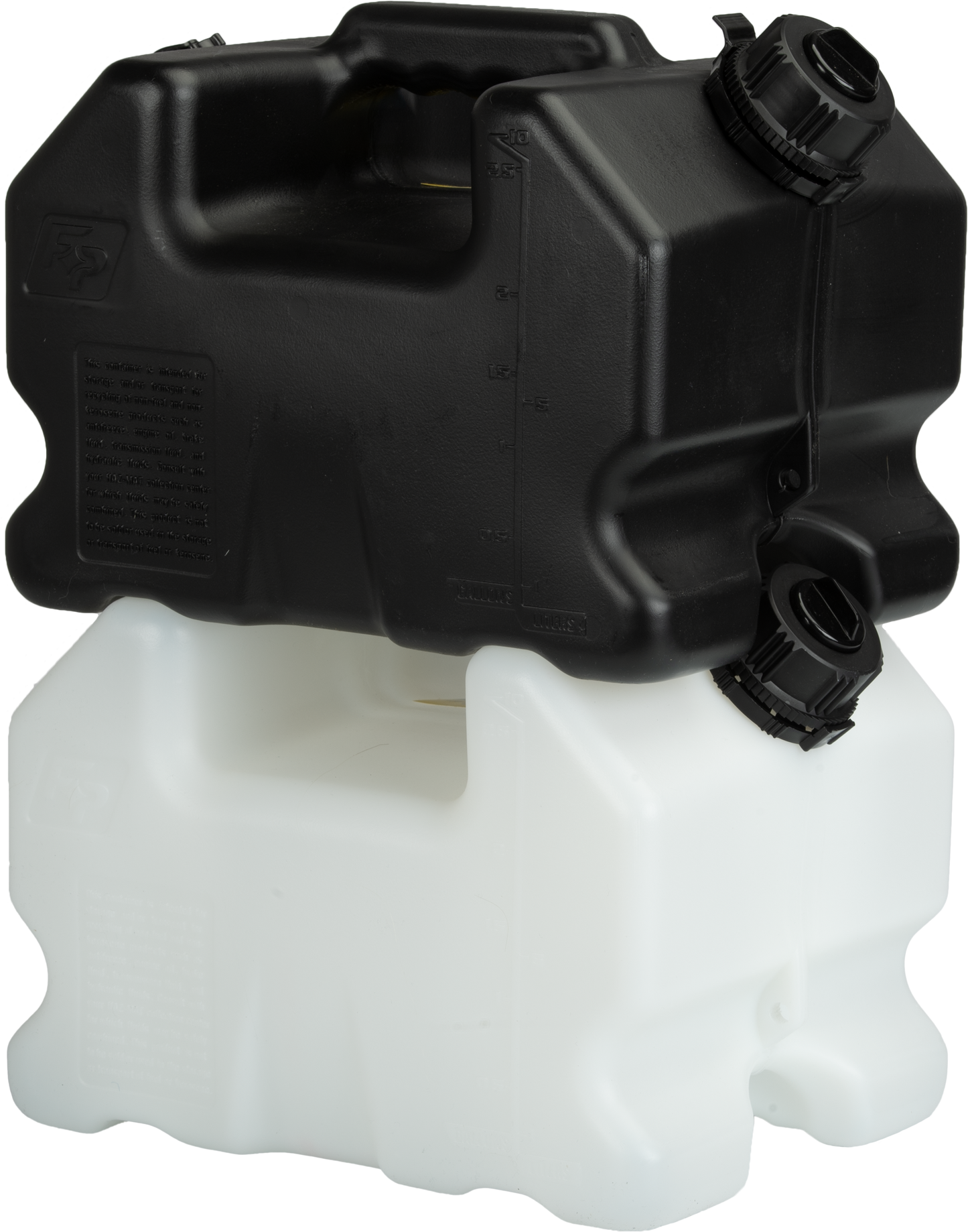 FIRE POWER Lcs Stackable Container 2.5 Gallon White - Compact Motorcycle Storage Solution - Kelly Motorsports
