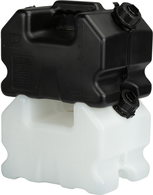 FIRE POWER Lcs Stackable Container 2.5 Gallon White - Compact Motorcycle Storage Solution - Kelly Motorsports
