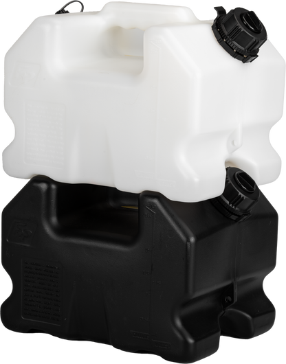 FIRE POWER Lcs Stackable Container 2.5 Gallon White - Compact Motorcycle Storage Solution - Kelly Motorsports