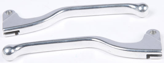 FIRE POWER Lever Set GP Silver for Honda CB125S, CM200T Twinstar, CM185T, CJ360 - Part 020 - 0320 - Kelly Motorsports
