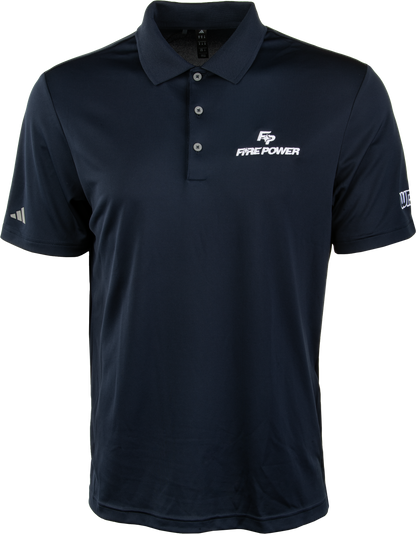 Fire Power Men's Classic Fit Polo Shirt Navy/White 99 - 7149 - Kelly Motorsports