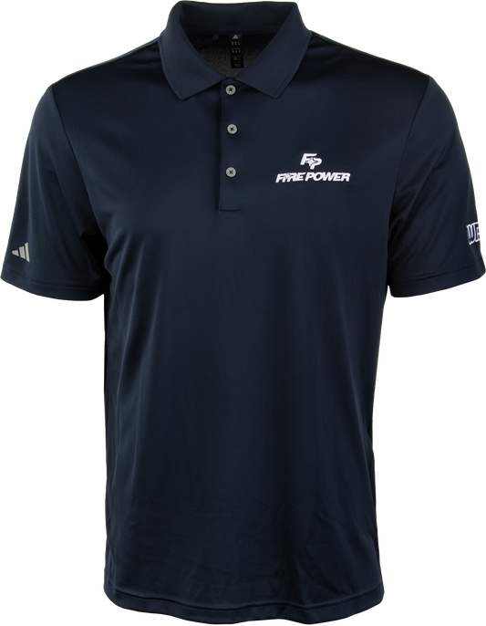 Fire Power Men's Classic Fit Polo Shirt Navy/White 99 - 7149 - Kelly Motorsports