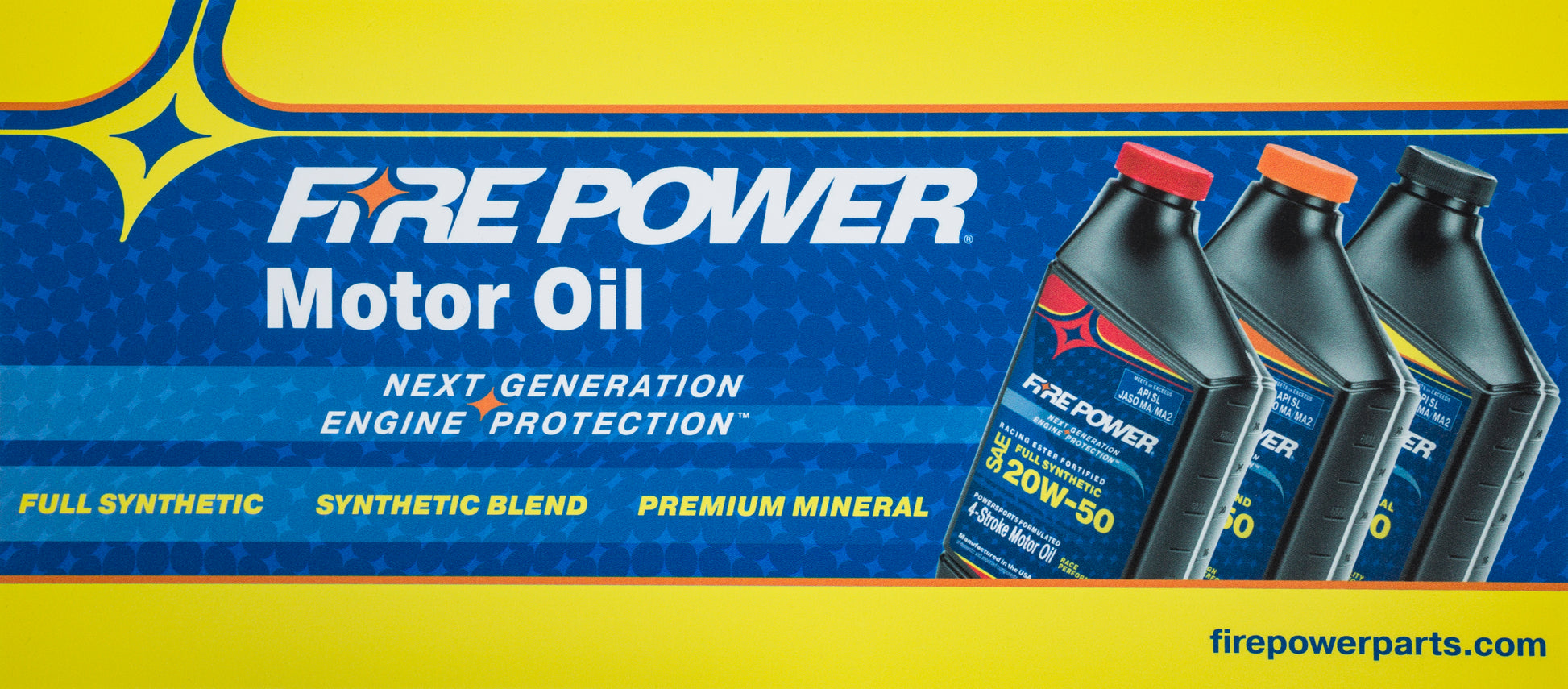 Fire Power Oil Display Sign - 99 - 8500 - Kelly Motorsports