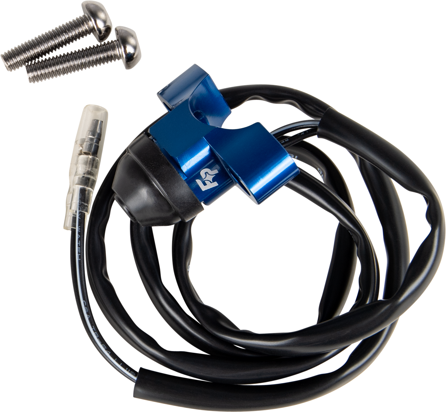 FIRE POWER Perch Mount Kill Switch Space Saver for Motorcycles - Blue (Part Number 57 - 5032) - Kelly Motorsports
