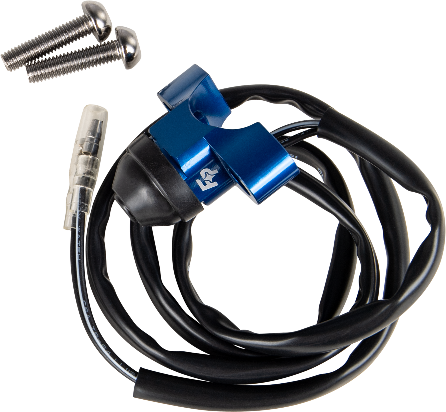 FIRE POWER Perch Mount Kill Switch Space Saver for Motorcycles - Blue (Part Number 57 - 5032) - Kelly Motorsports
