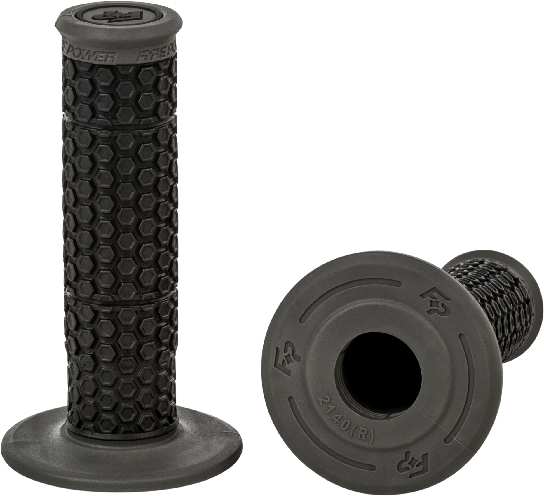 Fire Power Pilot MX Standard Grips Black and Gray - Offroad and Track Performance - Kelly Motorsports