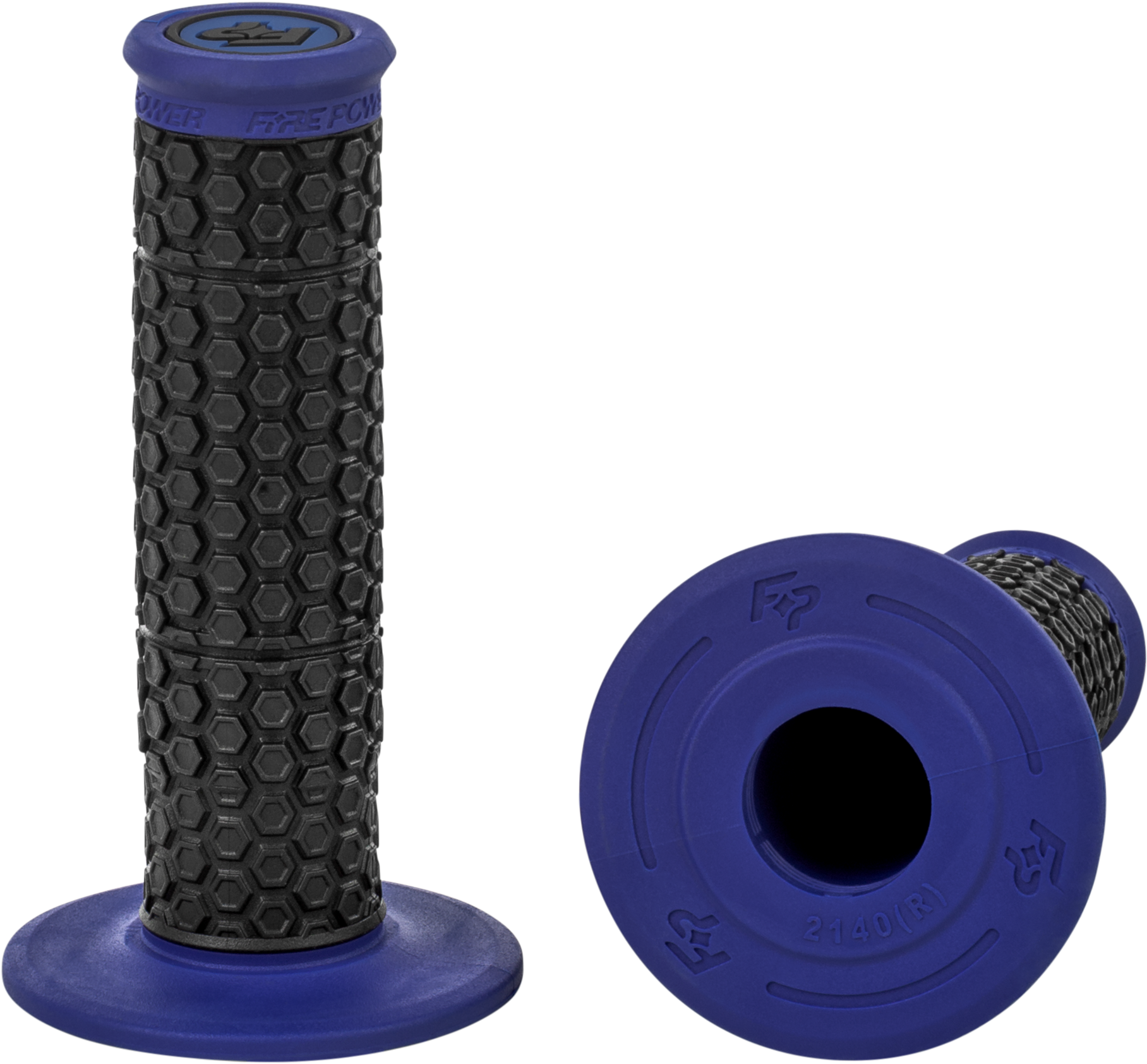 Fire Power Pilot MX Standard Grips Blue - Offroad & Track Performance - Kelly Motorsports