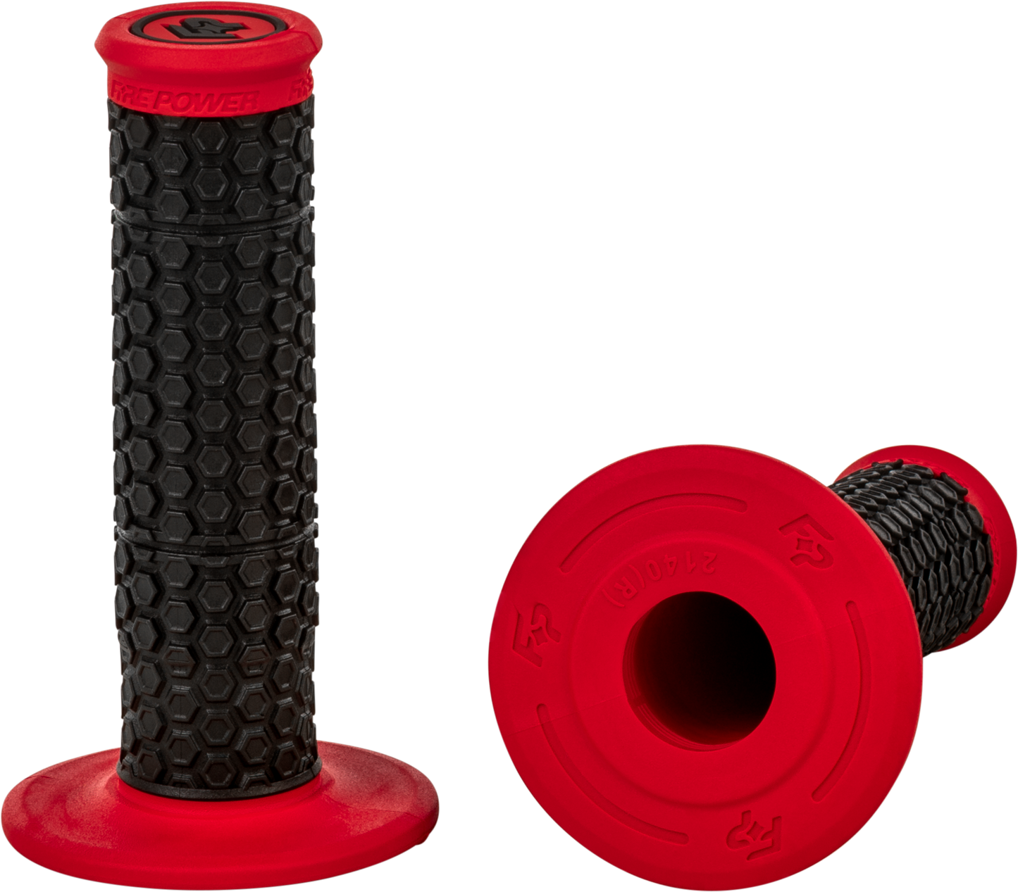 Fire Power Pilot MX Standard Grips Red - Offroad & Track Motorcycle Handlebar Grips - Kelly Motorsports