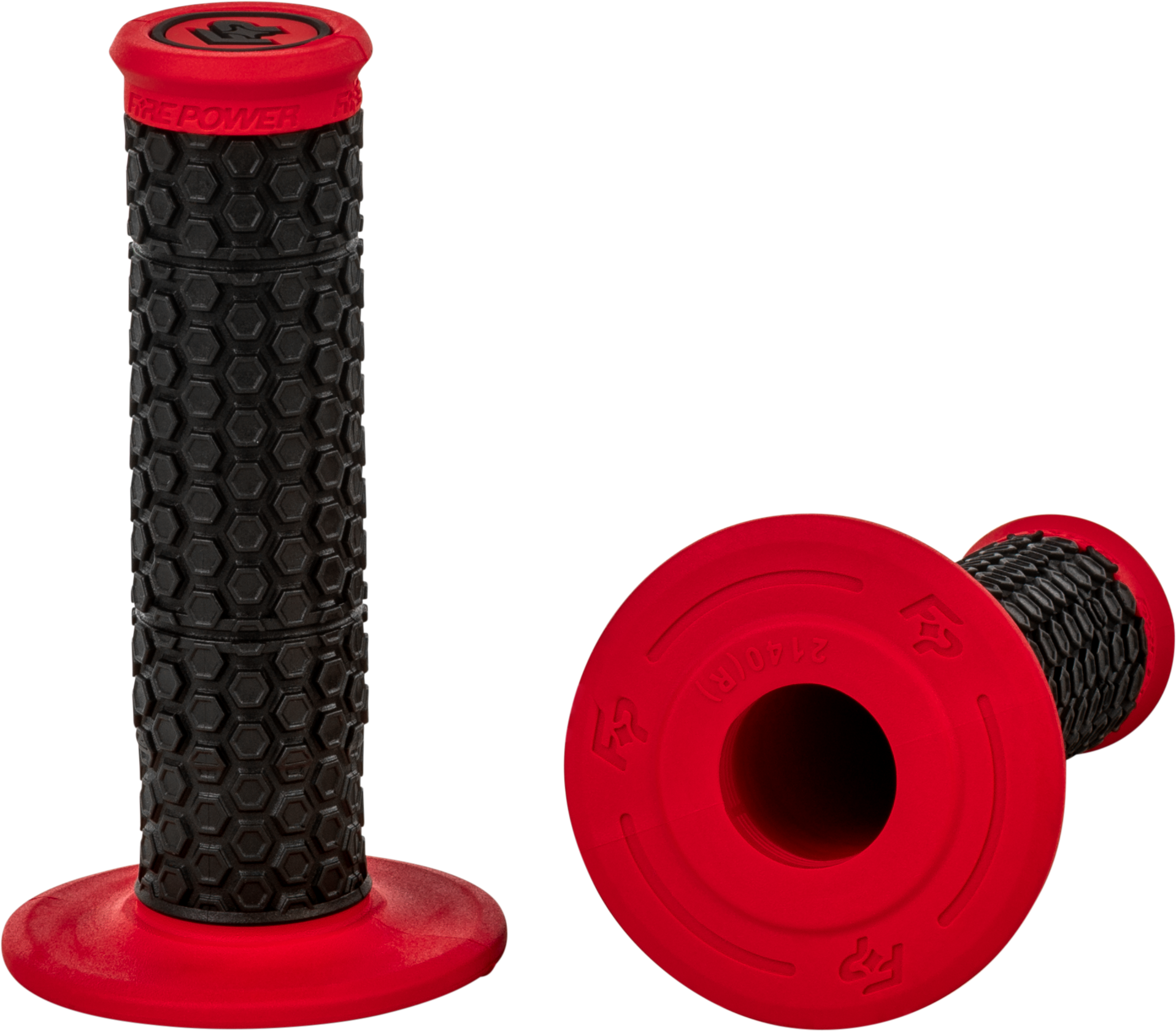 Fire Power Pilot MX Standard Grips Red - Offroad & Track Motorcycle Handlebar Grips - Kelly Motorsports