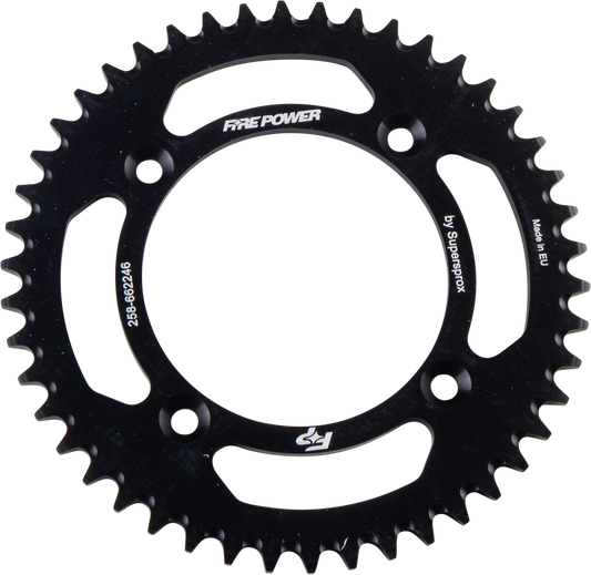 FIRE POWER Rear Aluminum Sprocket 46 Teeth - Black Anodized for Lightweight Performance - Kelly Motorsports