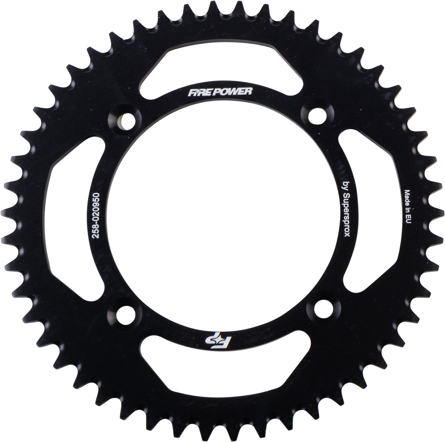FIRE POWER Rear Aluminum Sprocket 50T for Honda CR80R and CRF150R - Black Anodized Part FPA - 209 - 50 - BLK - Kelly Motorsports
