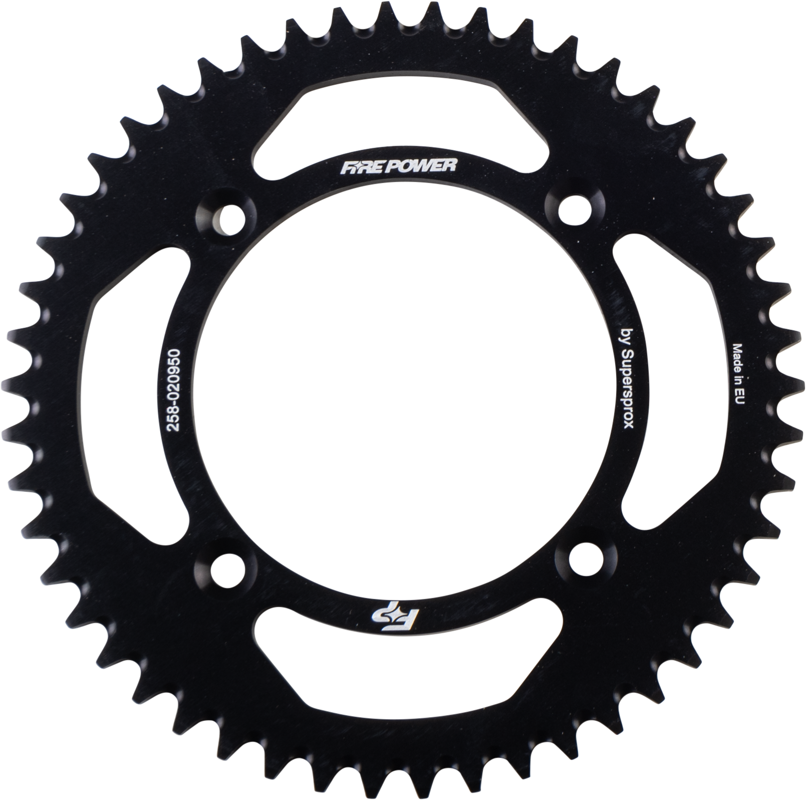 FIRE POWER Rear Aluminum Sprocket 50T for Honda CR80R and CRF150R - Black Anodized Part FPA - 209 - 50 - BLK - Kelly Motorsports