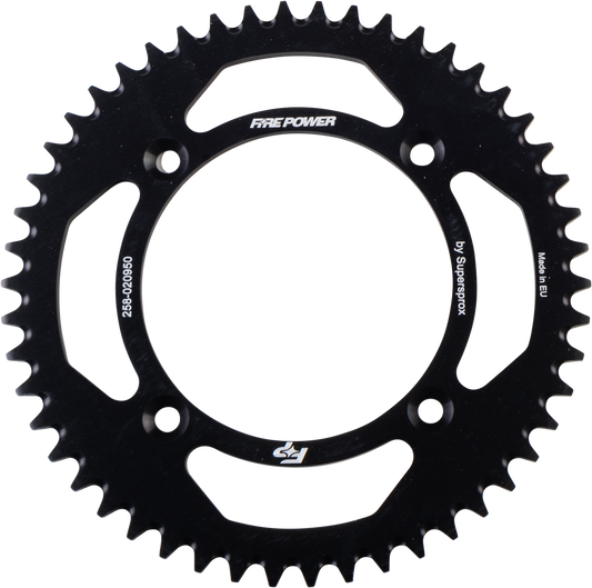 FIRE POWER Rear Aluminum Sprocket 50T for Honda CR80R and CRF150R - Black Anodized Part FPA - 209 - 50 - BLK - Kelly Motorsports