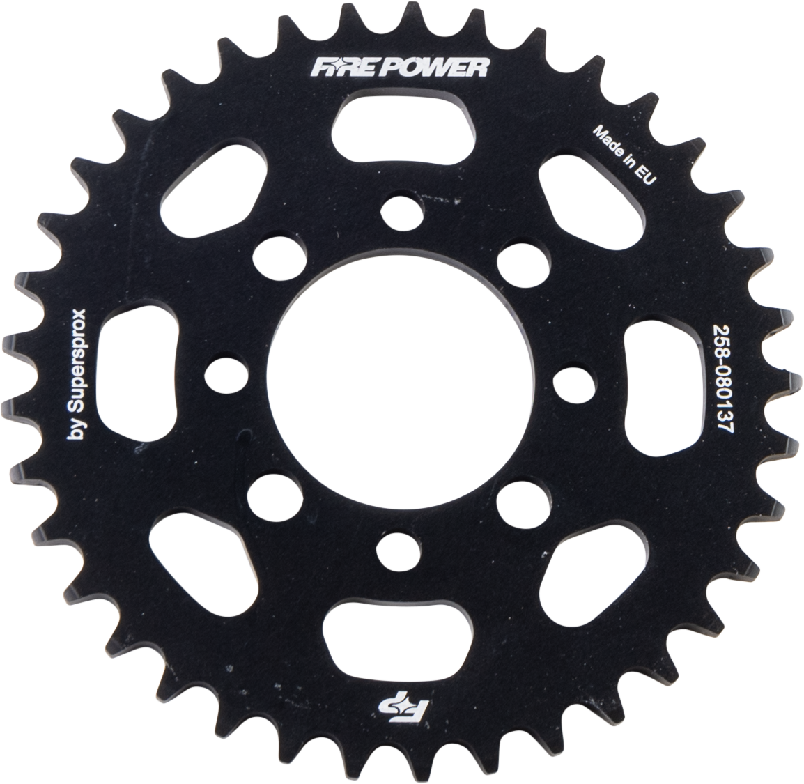 FIRE POWER Rear Sprocket Aluminum 37T for Kawasaki KLX110 - Black Anodized - Kelly Motorsports