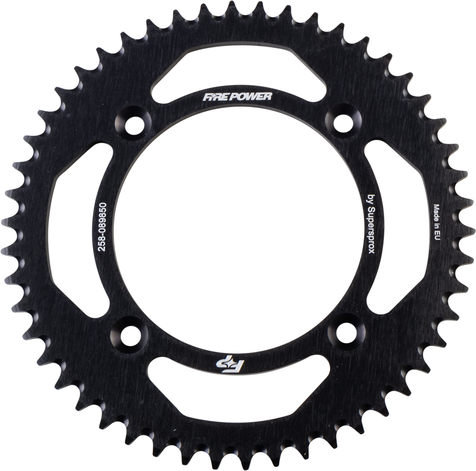 FIRE POWER Rear Sprocket Aluminum 50T Black for Gas - Gas MC 85 (2021 - 2024) - Kelly Motorsports