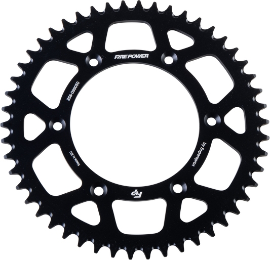 FIRE POWER Rear Sprocket Aluminum 50T Black for Gas - Gas Models - Kelly Motorsports