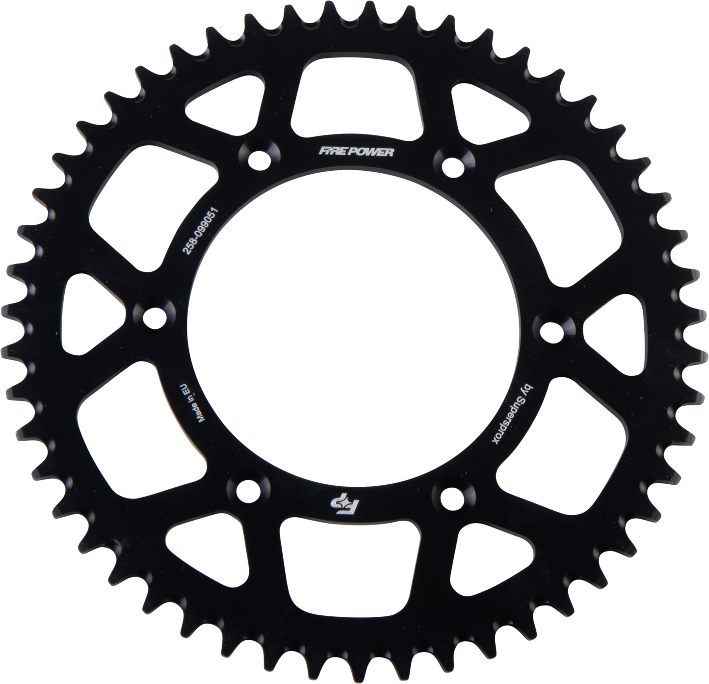 FIRE POWER Rear Sprocket Aluminum 51T for Gas - Gas Models - Lightweight and Durable 7075 - T6 Design - Kelly Motorsports