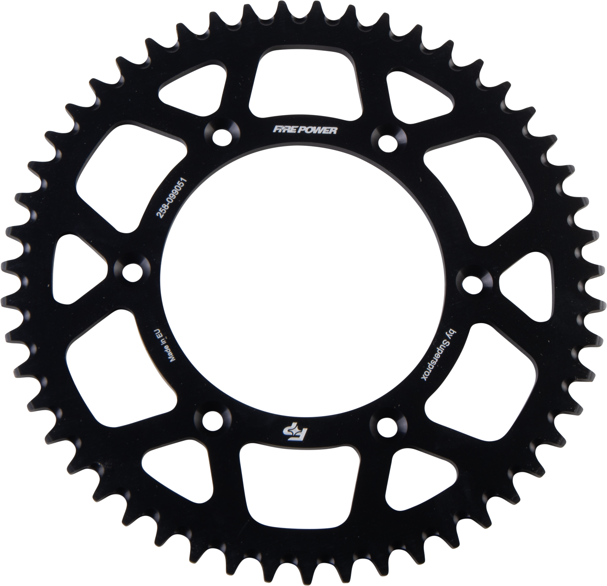 FIRE POWER Rear Sprocket Aluminum 51T for Gas - Gas Models - Lightweight and Durable 7075 - T6 Design - Kelly Motorsports