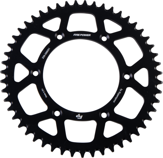FIRE POWER Rear Sprocket Aluminum 51T for Gas - Gas Models - Lightweight and Durable 7075 - T6 Design - Kelly Motorsports