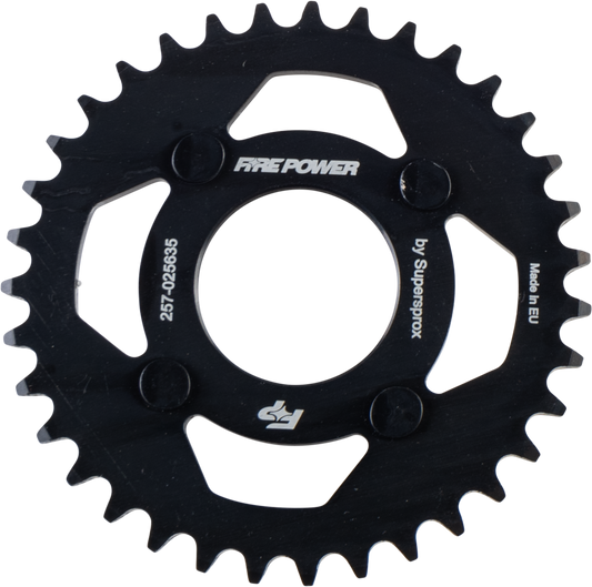 FIRE POWER Rear Sprocket Steel 35T Black for Honda CT70 - Kelly Motorsports