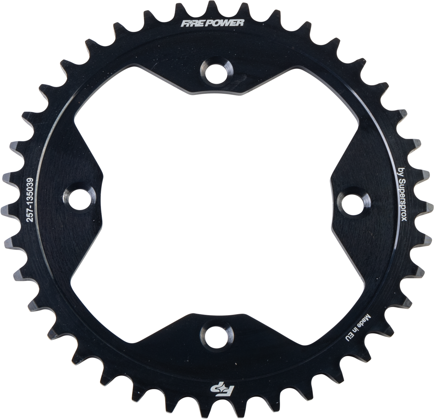 FIRE POWER Rear Sprocket Steel 39T Black for Honda ATV Models - Durable and Corrosion - Resistant - Kelly Motorsports