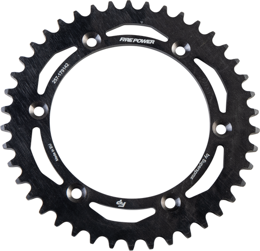 FIRE POWER Rear Sprocket Steel 42 Tooth Black - Durable Off - Road Performance Part - Kelly Motorsports