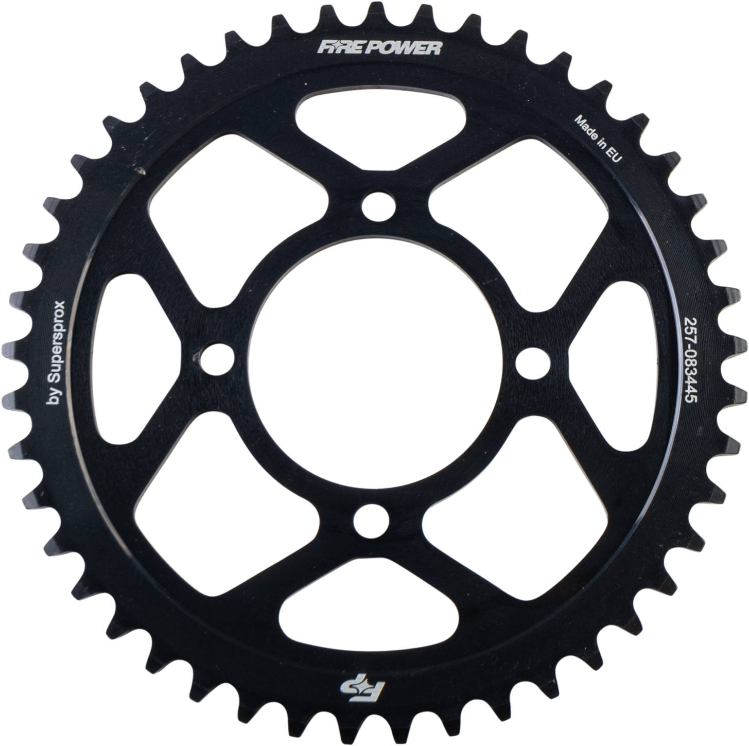 FIRE POWER Rear Sprocket Steel 45T Black - Durable Off - Road Performance Part - Kelly Motorsports