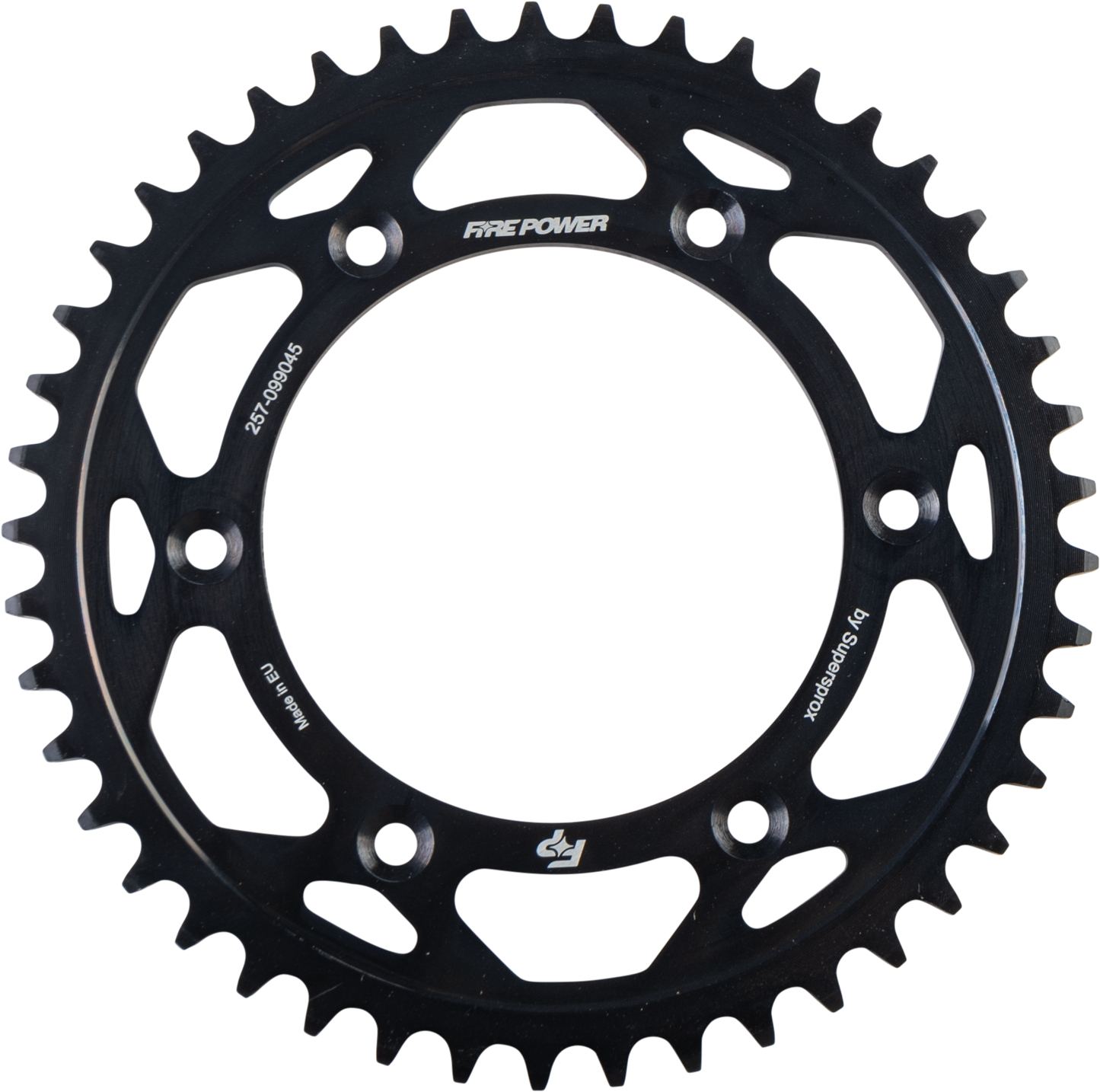 FIRE POWER Rear Sprocket Steel 45T Black for Gas - Gas 2021 - 2022 Models - Kelly Motorsports