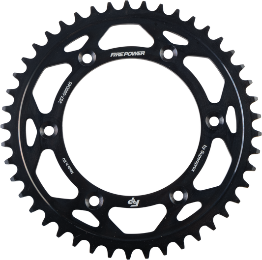 FIRE POWER Rear Sprocket Steel 45T Black for Gas - Gas 2021 - 2022 Models - Kelly Motorsports