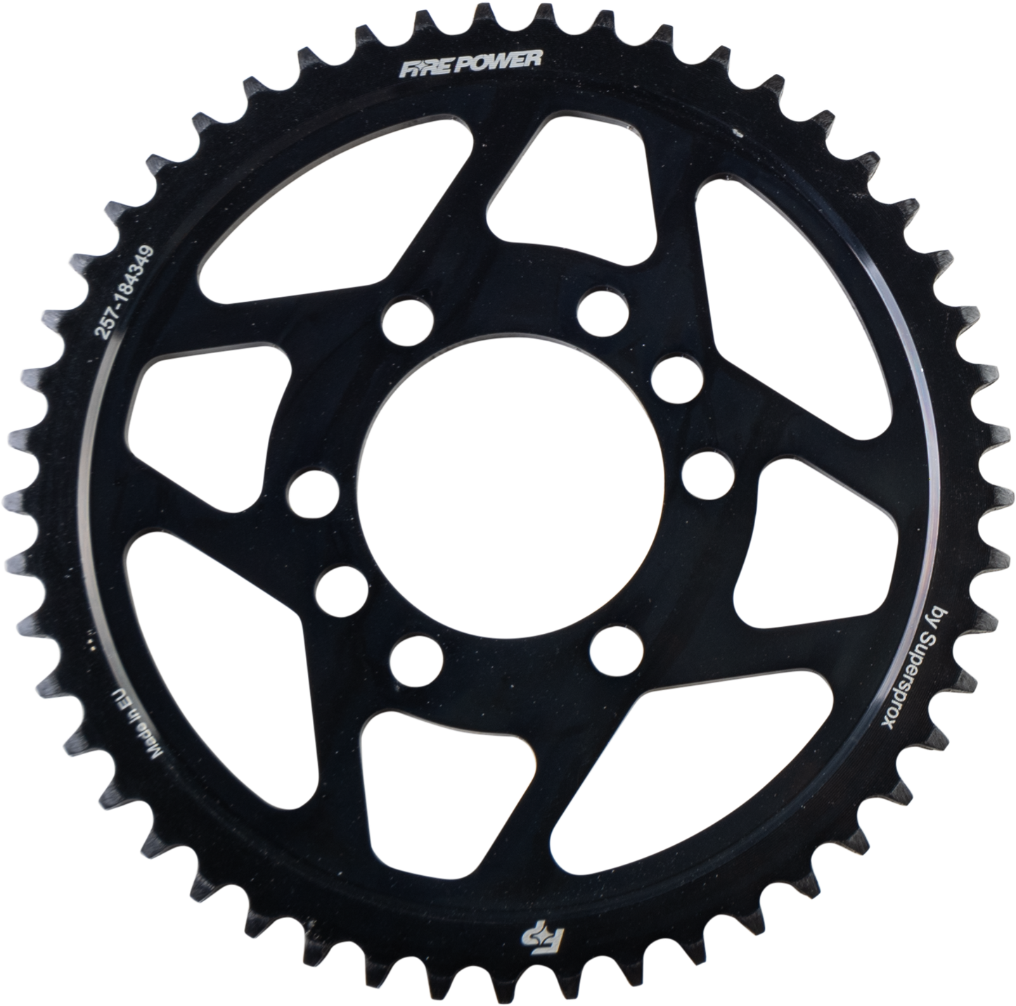 FIRE POWER Rear Sprocket Steel 49T Black - Durable Off - Road Gear - Kelly Motorsports
