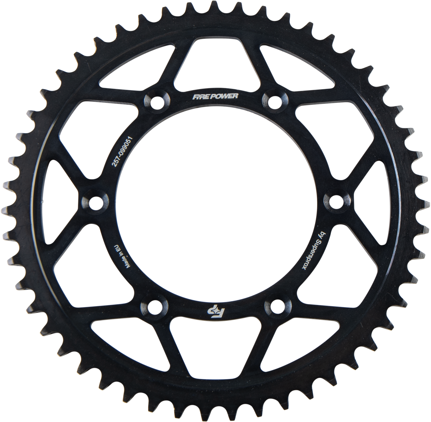 FIRE POWER Rear Sprocket Steel 51T Black for Gas - Gas 2021 - 2022 Models - Kelly Motorsports