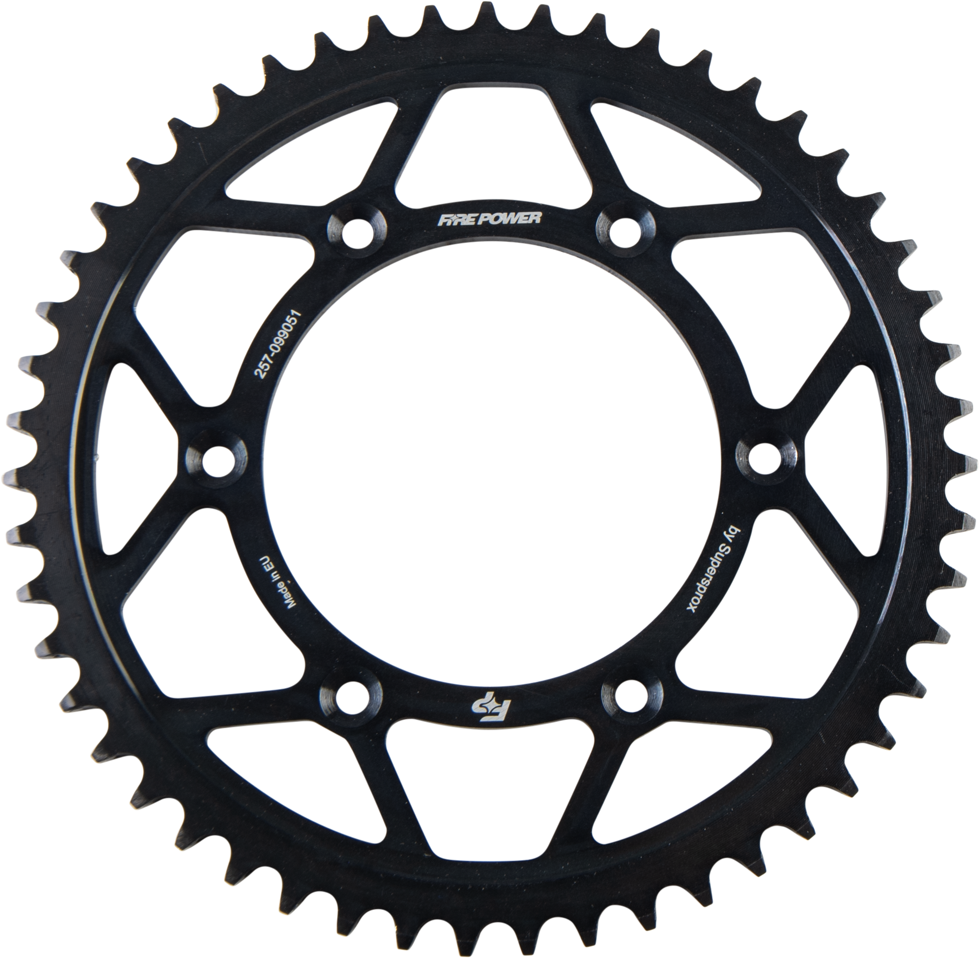 FIRE POWER Rear Sprocket Steel 51T Black for Gas - Gas 2021 - 2022 Models - Kelly Motorsports