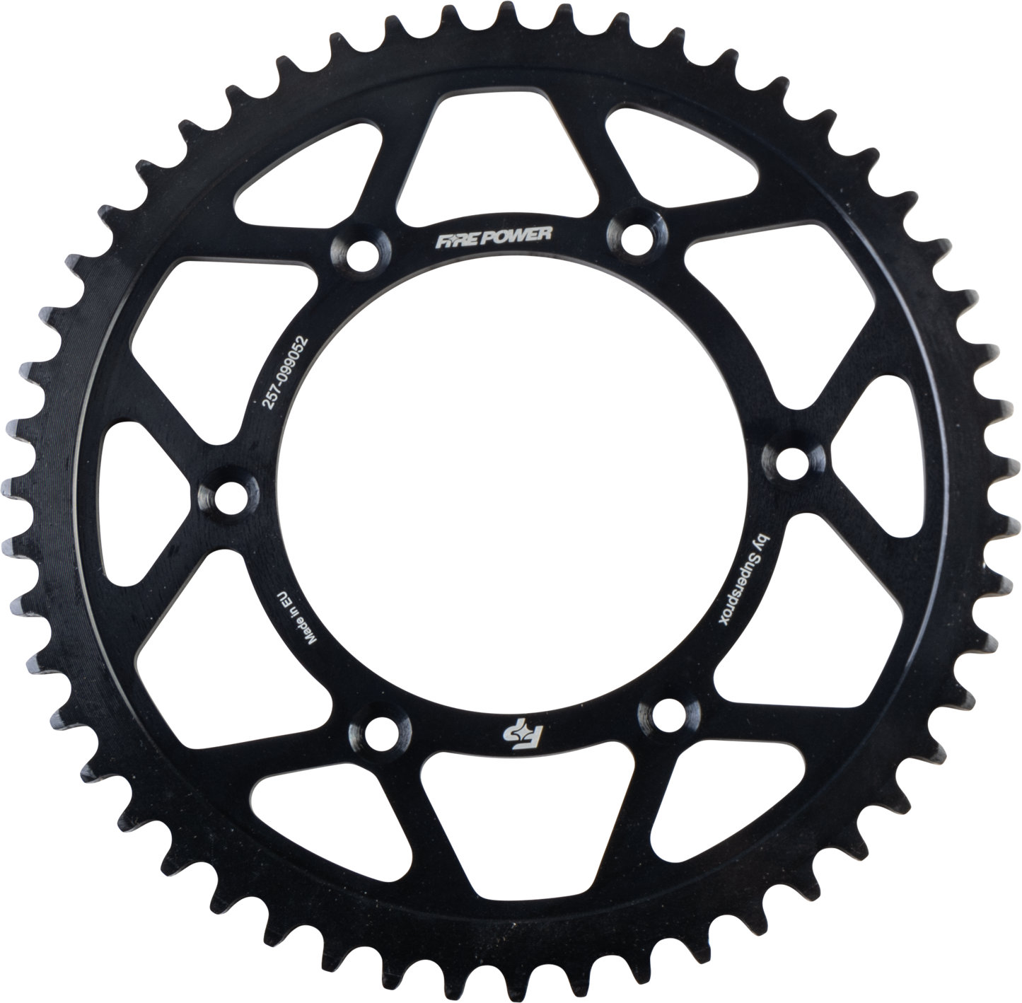 FIRE POWER Rear Sprocket Steel 52T for Gas - Gas 2021 - 2022 Models - Durable Black Finish - Kelly Motorsports