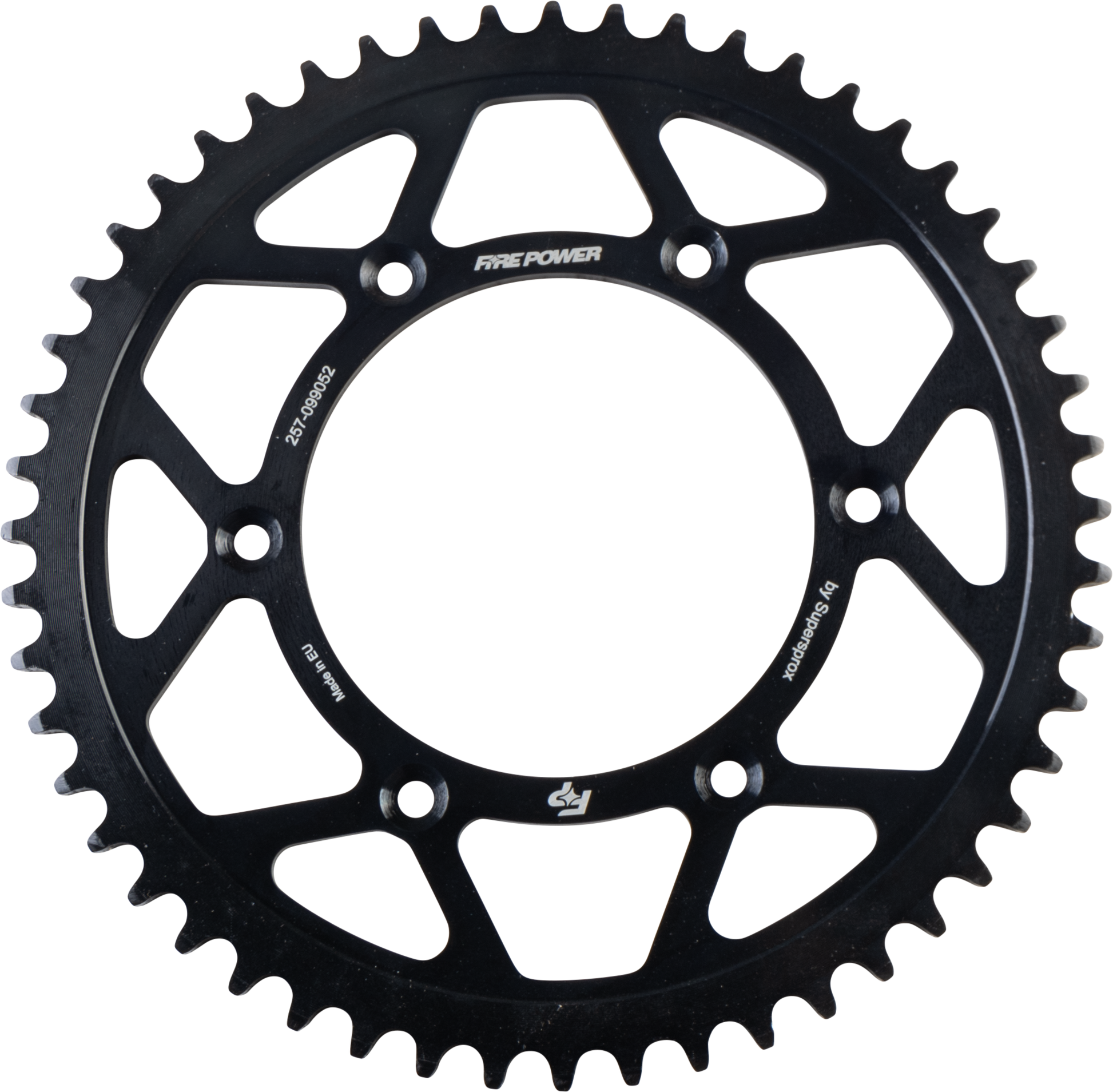 FIRE POWER Rear Sprocket Steel 52T for Gas - Gas 2021 - 2022 Models - Durable Black Finish - Kelly Motorsports