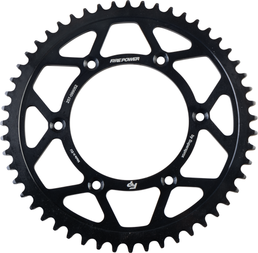 FIRE POWER Rear Sprocket Steel 52T for Gas - Gas 2021 - 2022 Models - Durable Black Finish - Kelly Motorsports