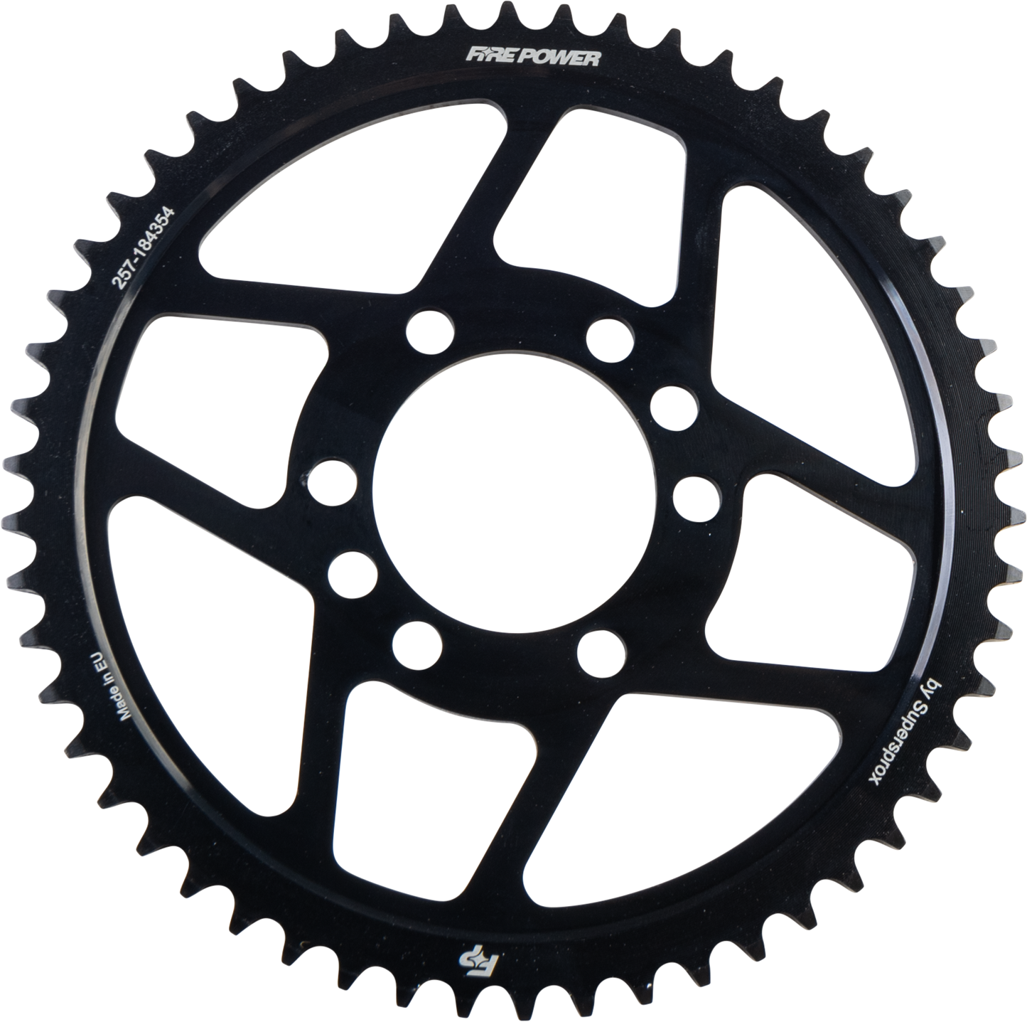 FIRE POWER Rear Sprocket Steel 54T Black - Durable Off - Road Motorcycle Part - Kelly Motorsports