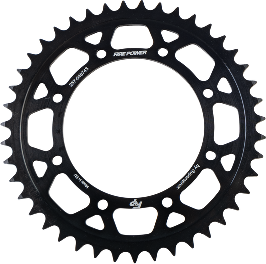 FIRE POWER Rear Steel Sprocket 43T for Kawasaki KLR650 (1987 - 1996) - Kelly Motorsports