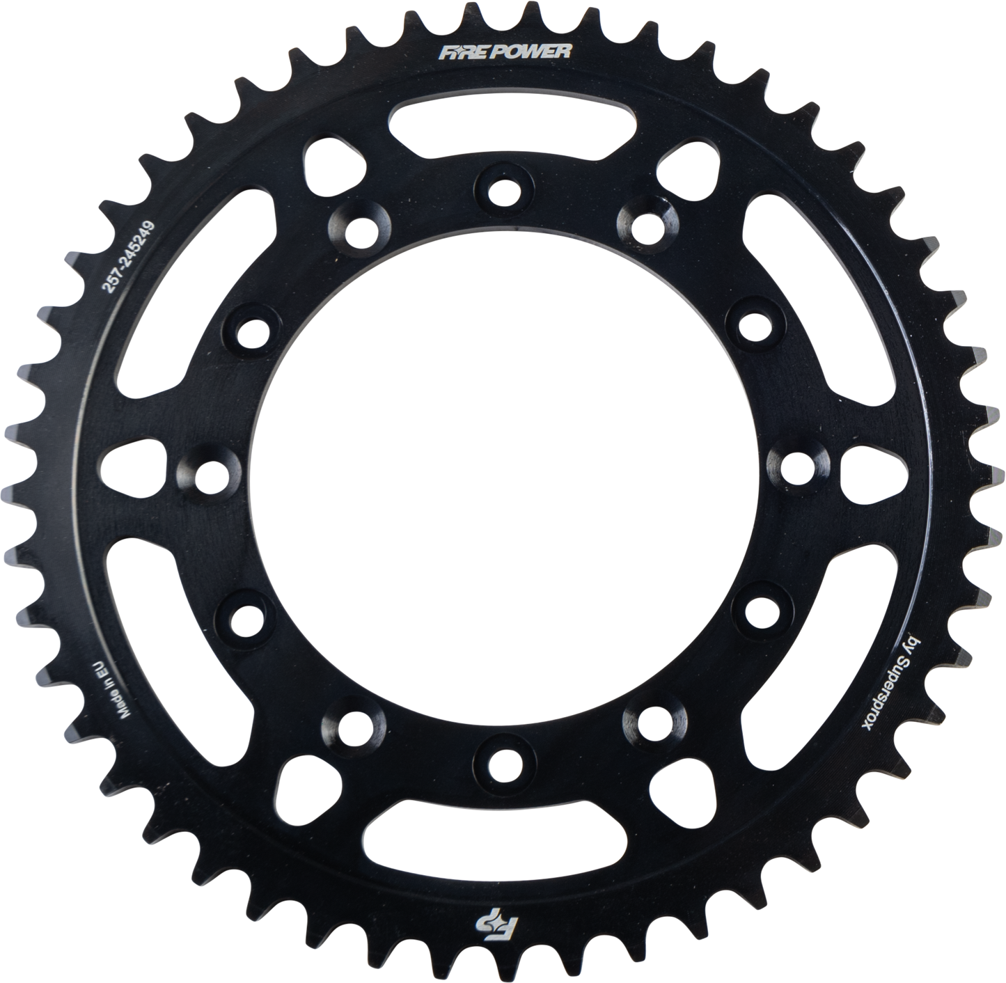 FIRE POWER Rear Steel Sprocket 49T for Honda XR200R - Black Part FPS - 2452 - 49 - BLK - Kelly Motorsports