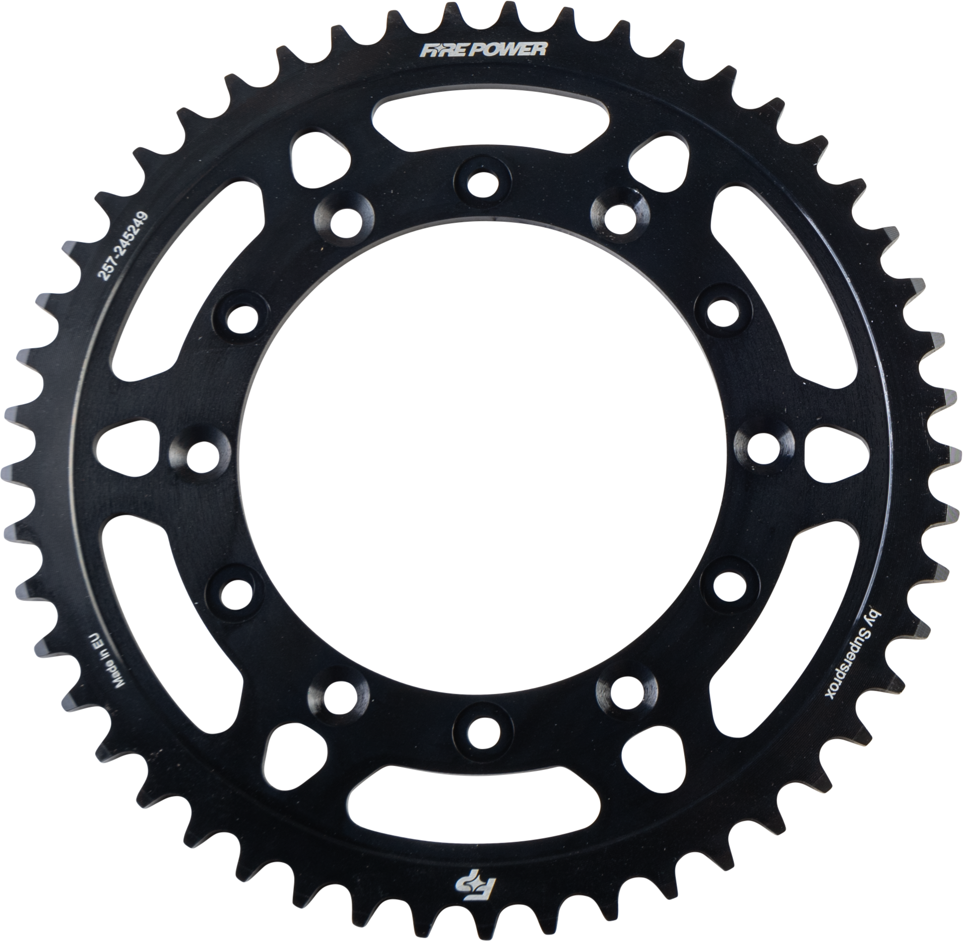 FIRE POWER Rear Steel Sprocket 49T for Honda XR200R - Black Part FPS - 2452 - 49 - BLK - Kelly Motorsports