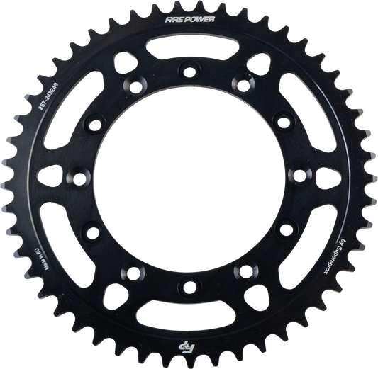 FIRE POWER Rear Steel Sprocket 49T for Honda XR200R - Black Part FPS - 2452 - 49 - BLK - Kelly Motorsports