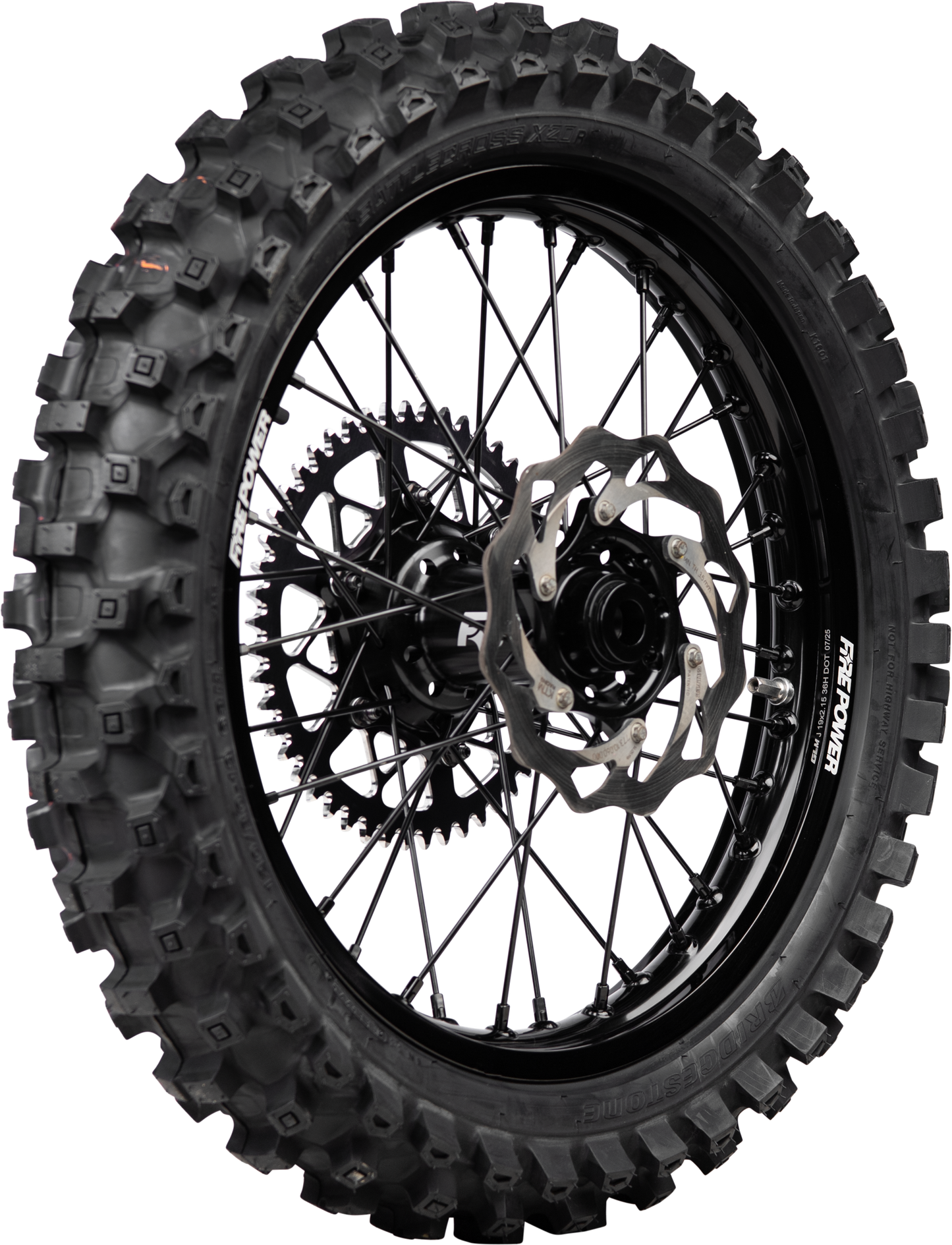 Fire Power Rear Wheel 2.15 x 18 inches for KTM, Gas, Husqvarna - Part 568 - 6518 - 0000 - Kelly Motorsports